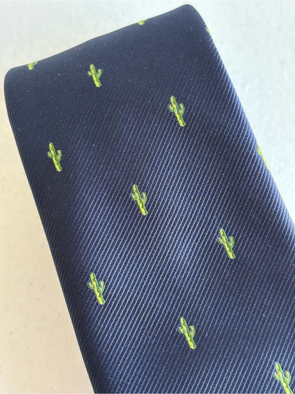 Child’s Necktie Navy blue green cactus boys Gap Kids / Old Navy Arizona Desert
